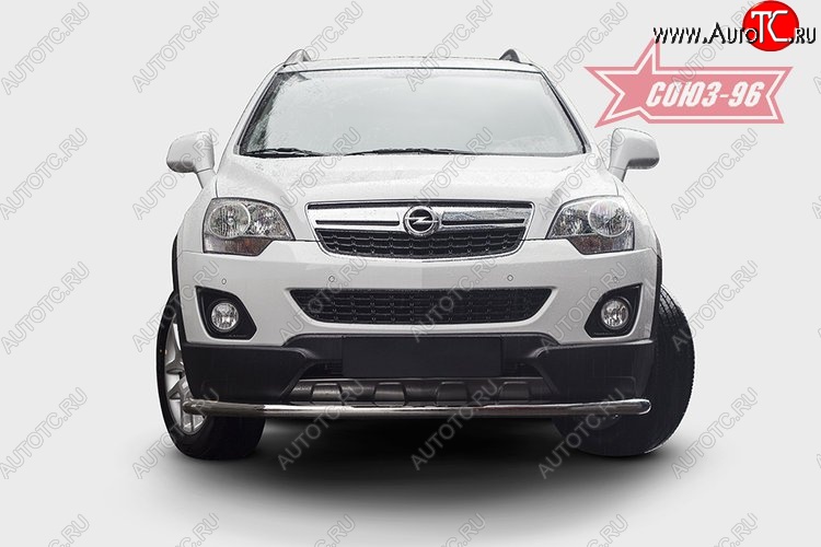 16 469 р. Защита переднего бампера одинарная Souz-96 (d60) Opel Antara рестайлинг (2010-2015)  с доставкой в г. Набережные‑Челны