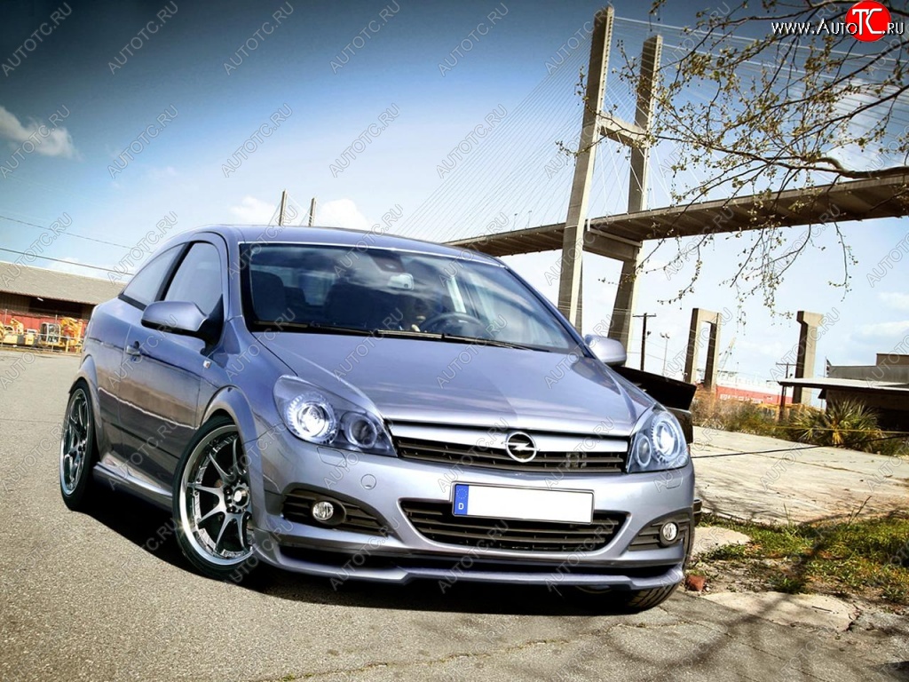 15 599 р. Накладка на передний бампер R1 Opel Astra H GTC хэтчбек 3 дв. дорестайлинг (2004-2006)  с доставкой в г. Набережные‑Челны