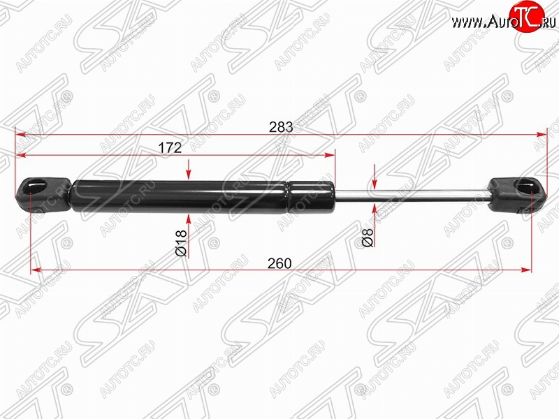 539 р. Газовый упор крышки багажника SAT  Opel Astra  H (2004-2015) седан дорестайлинг, универсал рестайлинг, хэтчбек 5дв рестайлинг  с доставкой в г. Набережные‑Челны