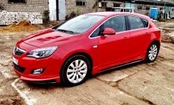 3 999 р. Накладка Sport на передний бампер Opel Astra J хэтчбек 5 дв. дорестайлинг (2009-2012) (Неокрашенная)  с доставкой в г. Набережные‑Челны. Увеличить фотографию 5