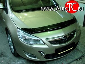 2 879 р. Дефлектор капота NovLine Opel Astra J хэтчбек 5 дв. дорестайлинг (2009-2012)  с доставкой в г. Набережные‑Челны