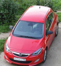 3 999 р. Накладка Sport на передний бампер Opel Astra J хэтчбек 5 дв. дорестайлинг (2009-2012) (Неокрашенная)  с доставкой в г. Набережные‑Челны. Увеличить фотографию 2