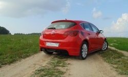 3 899 р. Накладка Sport на задний бампер Opel Astra J хэтчбек 5 дв. дорестайлинг (2009-2012) (Неокрашенная)  с доставкой в г. Набережные‑Челны. Увеличить фотографию 2