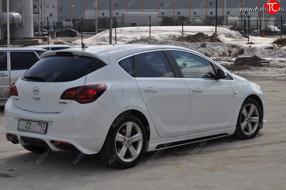 5 499 р. Пороги накладки RIEGER Opel Astra J хэтчбек 5 дв. дорестайлинг (2009-2012) (Неокрашенные)  с доставкой в г. Набережные‑Челны