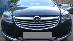 Сетка на бампер (рестайлинг) Russtal (хром) Opel Insignia A универсал рестайлинг (2013-2017)