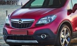 17 299 р. Накладка на передний бампер CT  Opel Mokka (2012-2016)  дорестайлинг (Неокрашенная)  с доставкой в г. Набережные‑Челны. Увеличить фотографию 1