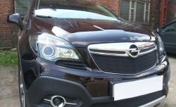 2 099 р. Нижняя сетка на бампер Russtal (черная) Opel Mokka  дорестайлинг (2012-2016)  с доставкой в г. Набережные‑Челны. Увеличить фотографию 4