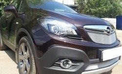 1 539 р. Нижняя сетка на бампер Russtal (хром)  Opel Mokka (2012-2016)  дорестайлинг  с доставкой в г. Набережные‑Челны. Увеличить фотографию 3