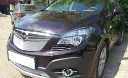 1 539 р. Нижняя сетка на бампер Russtal (хром)  Opel Mokka (2012-2016)  дорестайлинг  с доставкой в г. Набережные‑Челны. Увеличить фотографию 4