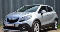 17 999 р. Защита переднего бампера (2 трубыØ63 мм, нержавейка) SLITKOFF Opel Mokka  дорестайлинг (2012-2016)  с доставкой в г. Набережные‑Челны. Увеличить фотографию 4