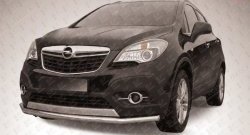 Защита переднего бампера из длинной трубы диаметром 57 мм Slitkoff Opel (Опель) Mokka (Мока) (2012-2016)  дорестайлинг