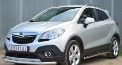 15 549 р. Одинарная защита переднего бампера диаметром 63 мм SLITKOFF Opel Mokka  дорестайлинг (2012-2016)  с доставкой в г. Набережные‑Челны. Увеличить фотографию 4