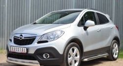 14 949 р. Защита переднего бампера (Ø75х42 мм, нержавейка) Russtal Opel Mokka  дорестайлинг (2012-2016)  с доставкой в г. Набережные‑Челны. Увеличить фотографию 4