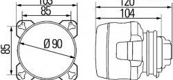 2 799 р. Модуль дальнего света Hella 1K0 008 191-007 Volkswagen Amarok дорестайлинг (2009-2016) (Без пыльника)  с доставкой в г. Набережные‑Челны. Увеличить фотографию 2