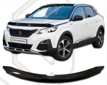 Дефлектор капота CA-Plastiс Peugeot 3008 2 (2016-2024)