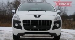 14 309 р. Одинарная защита переднего бампера диаметром трубы 60 мм Souz-96 Peugeot 3008 дорестайлинг (2009-2013)  с доставкой в г. Набережные‑Челны. Увеличить фотографию 2