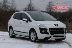 13 319 р. Защита переднего бампера Souz-96 (d60/42) Peugeot 3008 дорестайлинг (2009-2013)  с доставкой в г. Набережные‑Челны. Увеличить фотографию 2