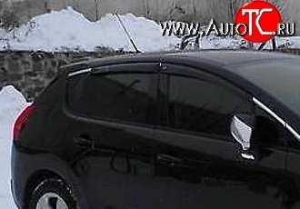 999 р. Комплект дефлекторов окон (ветровиков) 4 шт. Russtal Peugeot 3008 дорестайлинг (2009-2013)  с доставкой в г. Набережные‑Челны