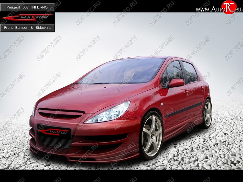 27 699 р. Передний бампер Inferno Peugeot 307 универсал дорестайлинг (2001-2005)  с доставкой в г. Набережные‑Челны