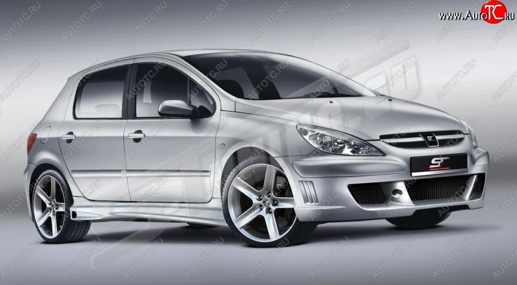 26 599 р. Передний бампер ST Peugeot 307 универсал дорестайлинг (2001-2005)  с доставкой в г. Набережные‑Челны