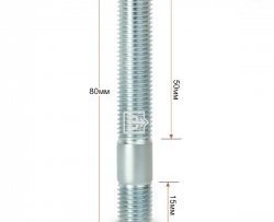 Резьбовая шпилька 80 мм ступицы Вектор M12x1.5x80 ТАГАЗ Tager 5d (2008-2012) 