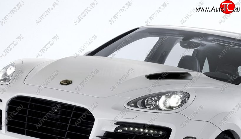 42 299 р. Пластиковый капот TECHART MAGNUM Porsche Cayenne 958 (2010-2014) (Неокрашенный)  с доставкой в г. Набережные‑Челны