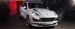 2 749 р. Реснички на фары TECHART Porsche Cayenne 958 (2010-2014) (Неокрашенные)  с доставкой в г. Набережные‑Челны. Увеличить фотографию 3