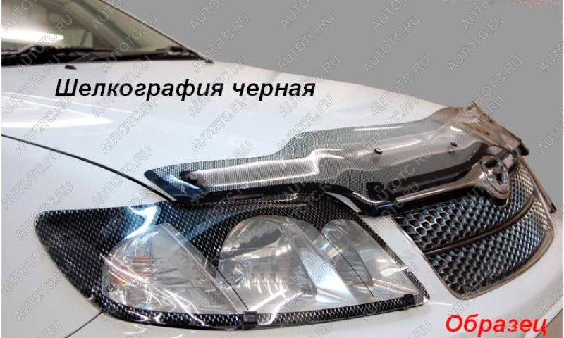 2 899 р. Дефлектор капота CA-Plastiс exclusive  Daewoo Winstorm (2006-2010) (серия Шелкография черная)  с доставкой в г. Набережные‑Челны