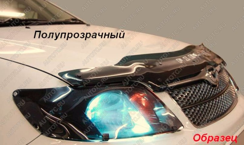 2 049 р. Дефлектор капота CA-Plastiс  Mitsubishi ASX (2010-2020) дорестайлинг, 1-ый рестайлинг, 2-ой рестайлинг (серия Classic полупрозрачный)  с доставкой в г. Набережные‑Челны