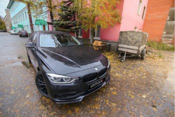 12 999 р. Юбка переднего бампера (Sport,Luxury, SE) INMAX  BMW 3 серия ( F30,  F31) (2015-2018) седан рестайлинг, универсал рестайлинг (неокрашенная)  с доставкой в г. Набережные‑Челны. Увеличить фотографию 2