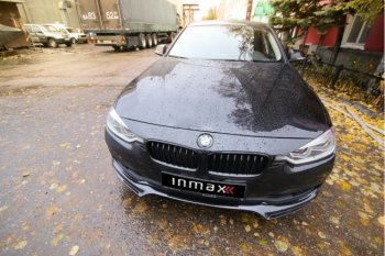 12 999 р. Юбка переднего бампера (Sport,Luxury, SE) INMAX  BMW 3 серия ( F30,  F31) (2015-2018) седан рестайлинг, универсал рестайлинг (неокрашенная)  с доставкой в г. Набережные‑Челны. Увеличить фотографию 3