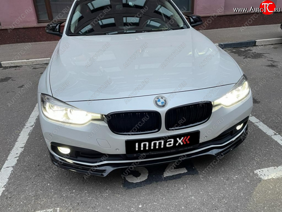 12 999 р. Юбка переднего бампера (Sport,Luxury, SE) INMAX  BMW 3 серия ( F30,  F31) (2015-2018) седан рестайлинг, универсал рестайлинг (неокрашенная)  с доставкой в г. Набережные‑Челны