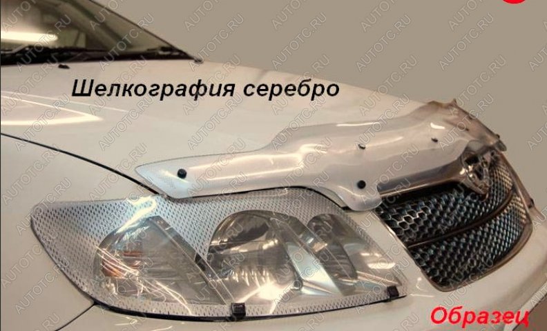 2 099 р. Защита фар CA-Plastic  Toyota Chaser (1996-2001) (Шелкография серебро)  с доставкой в г. Набережные‑Челны