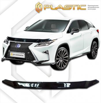 Дефлектор капота CA-Plastic Lexus (Лексус) RX350L (РХ)  AL20 (2017-2022) AL20 дорестайлинг, рестайлинг