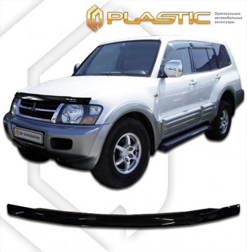 Дефлектор капота CA-Plastic Mitsubishi (Митсубиси) Pajero (Паджеро)  3 V60 (2003-2006) 3 V60 рестайлинг