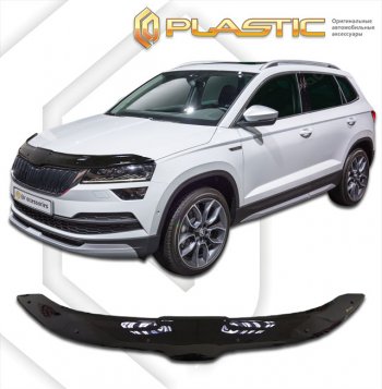 Дефлектор капота CA-Plastic Skoda (Шкода) Karoq (Карог)  NU7 (2017-2025) NU7 дорестайлинг, рестайлинг