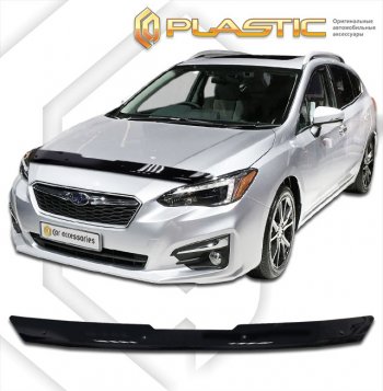 Дефлектор капота CA-Plastic Subaru (Субару) Impreza (Импреза)  GT (2016-2019) GT хэтчбэк дорестайлинг