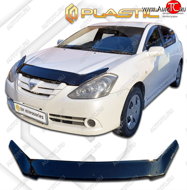 2 079 р. Дефлектор капота CA-Plastic  Toyota Caldina  T240 (2005-2007) универсал рестайлинг (classic черный, без надписи)  с доставкой в г. Набережные‑Челны