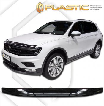 Дефлектор капота (без хром-пакета) CA-Plastic Volkswagen Tiguan Mk2 рестайлинг (2020-2022)