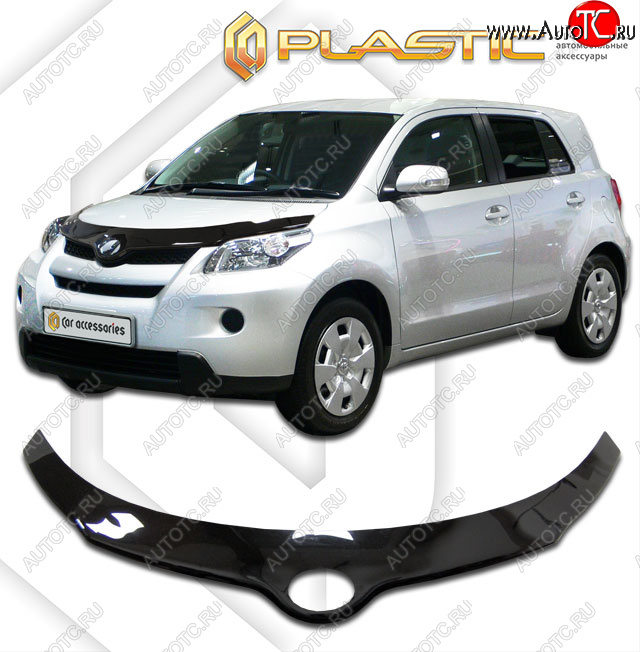 2 399 р. Дефлектор капота CA-Plastic  Scion xD (2007-2014) (classic черный, без надписи)  с доставкой в г. Набережные‑Челны