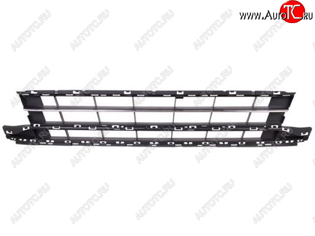 5 199 р. Центральная решетка переднего бампера (пр-во Тайвань) TYG Volkswagen Passat B8 седан дорестайлинг (2015-2019) (молдинг хром)  с доставкой в г. Набережные‑Челны