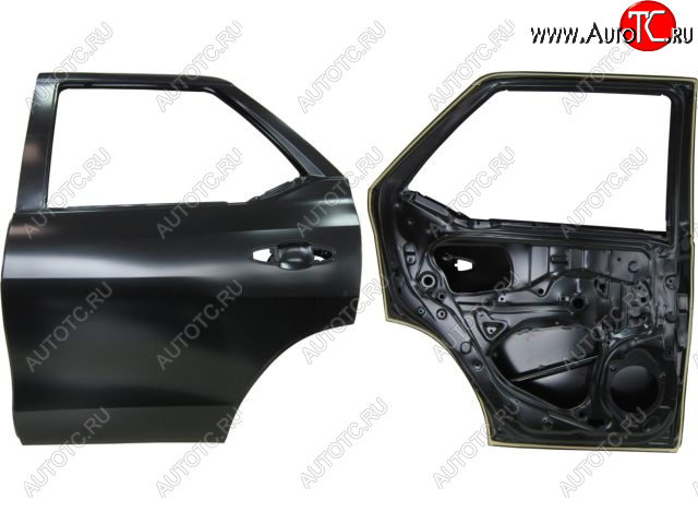 22 449 р. Левая дверь задняя BodyParts Toyota Fortuner AN160 дорестайлинг (2015-2020) (Неокрашенная)  с доставкой в г. Набережные‑Челны