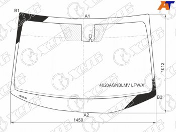 Стекло лобовое (Датчик дождя) XYG Honda (Хонда) Accord (Аккорд)  CR (2013-2020) CR седан дорестайлинг, седан рестайлинг