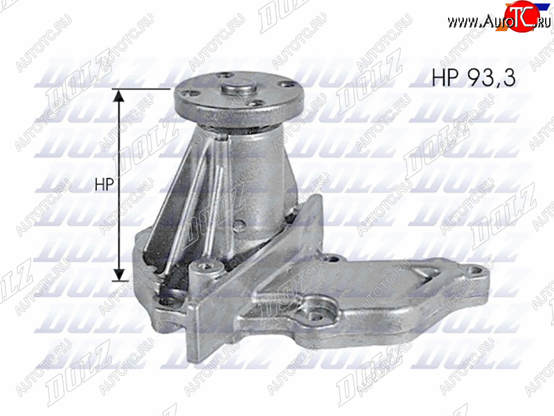 4 849 р. Насос системы охлаждения DOLZ  Ford Fiesta  5 (2001-2008), Ford Focus  2 (2004-2011), Mazda 2/Demio ( DW,  DY,  DE,  DJ IV) (1996-2019)  с доставкой в г. Набережные‑Челны