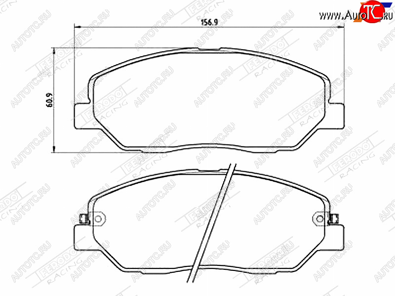 2 799 р. Колодки тормозные FERODO (передние)  Hyundai Santa Fe  CM (2006-2012), KIA Sorento  XM (2009-2015)  с доставкой в г. Набережные‑Челны