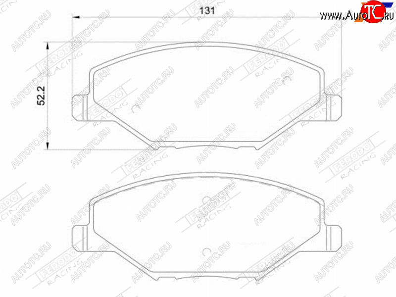 2 599 р. Колодки тормозные FERODO (передние) Volkswagen Polo 5 хэтчбек дорестайлинг (2009-2015)  с доставкой в г. Набережные‑Челны