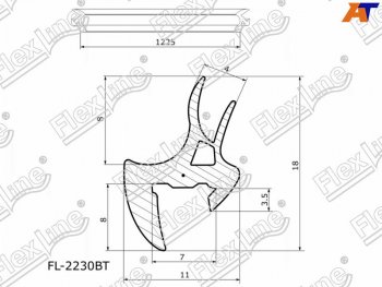 Молдинг лобового стекла (Сверху) FLEXLINE Toyota Kluger XU20 рестайлинг (2003-2007)