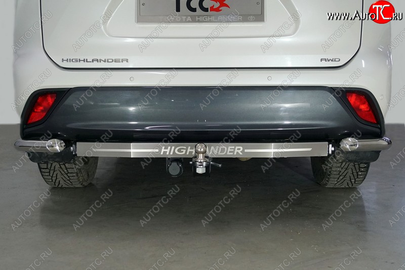 18 349 р. Фаркоп (тягово-сцепное устройство) TCC Тюнинг  Toyota Highlander  XU70 (2020-2024) (шар E, надпись Highlander)  с доставкой в г. Набережные‑Челны