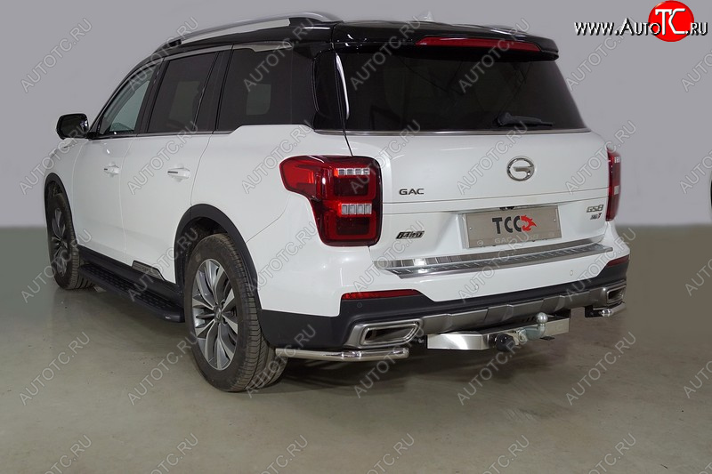 16 999 р. Защита заднего бампера (2.0T 4WD, уголки, d42,4 мм) TCC  GAC GS8 (2016-2023)  с доставкой в г. Набережные‑Челны