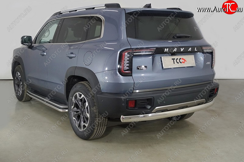 18 749 р. Защита заднего бампера (овальная, d75х42 мм) TCC  Haval Dargo (2022-2024)  с доставкой в г. Набережные‑Челны